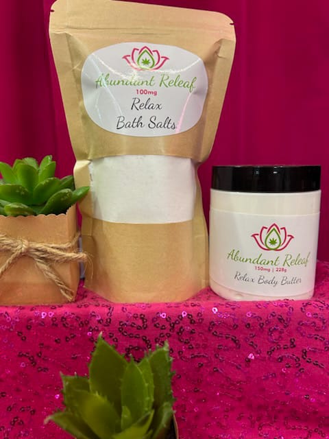 Natural body butter with Bath Salt