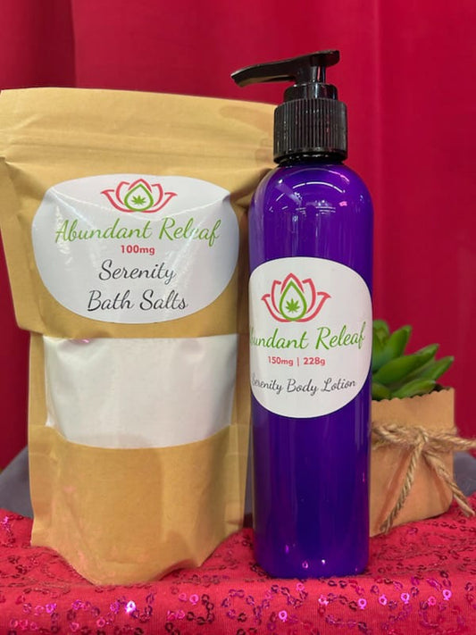 Natural body lotion with Bath Salt